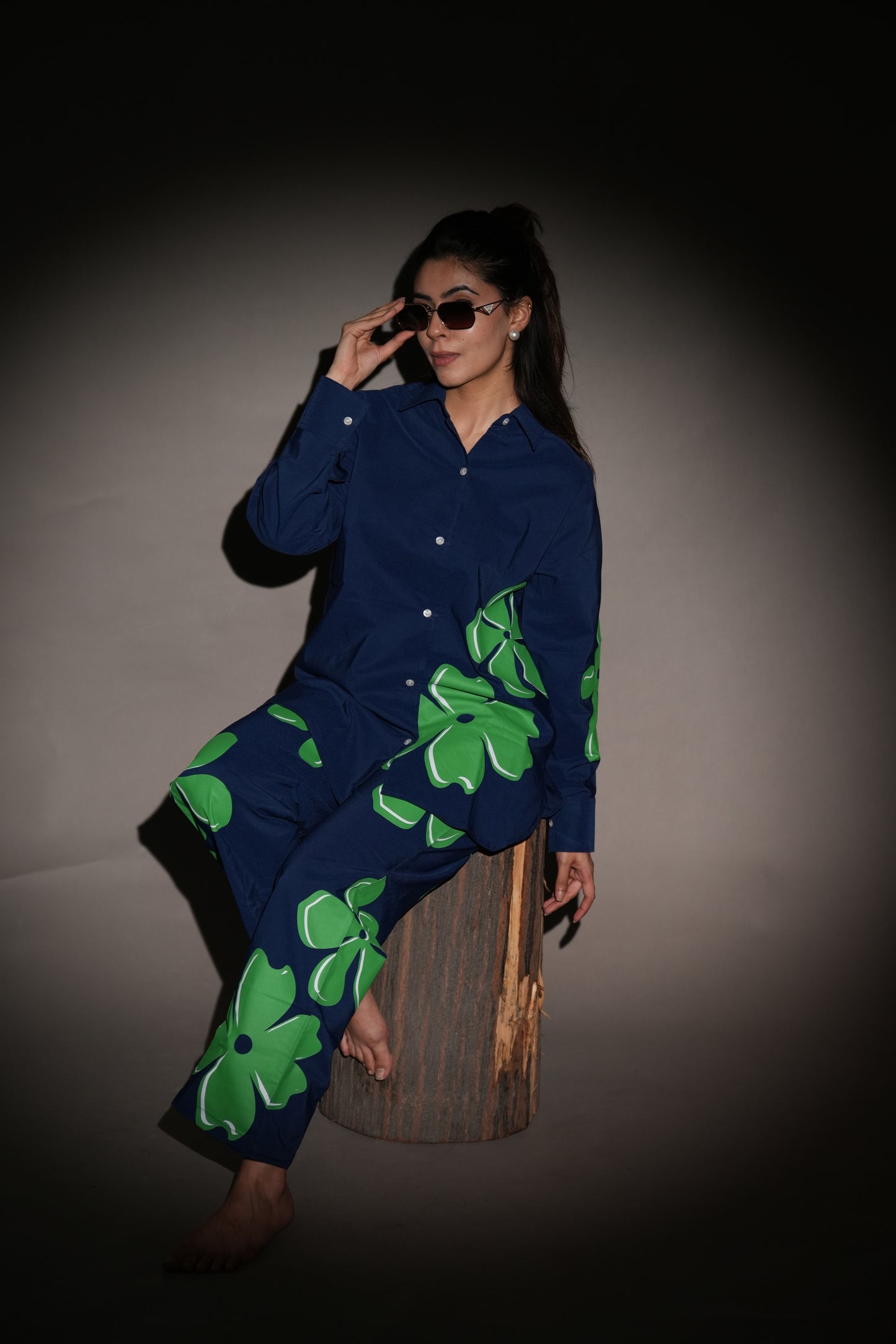 Floral Pop Blue Coord Set