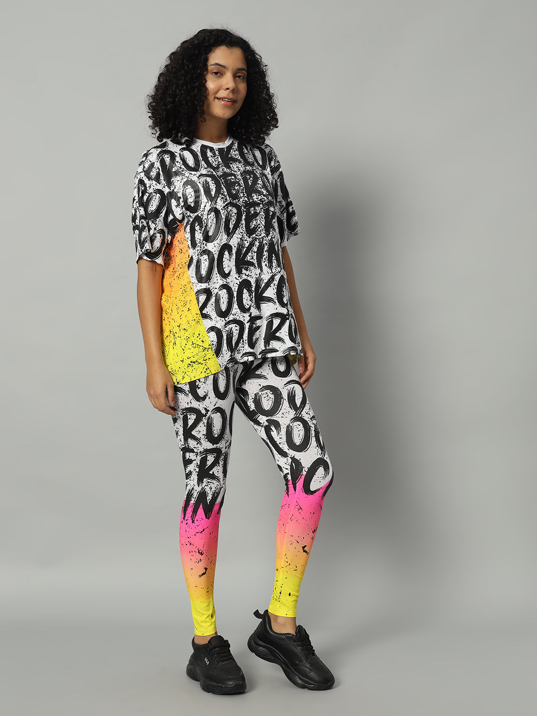 Rocking print leggings set