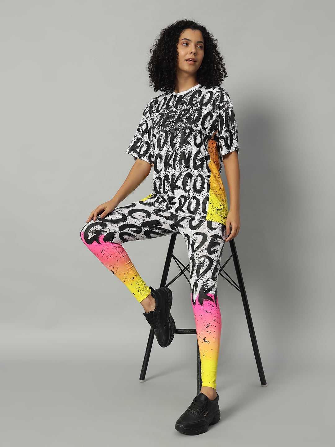 Rocking print leggings set