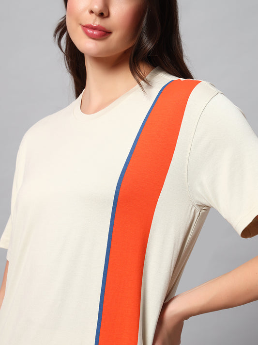 Ivory geom T Shirt
