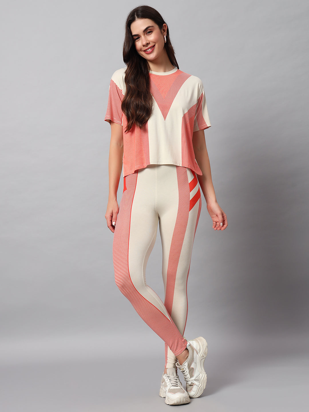 Ivory geom leggings set