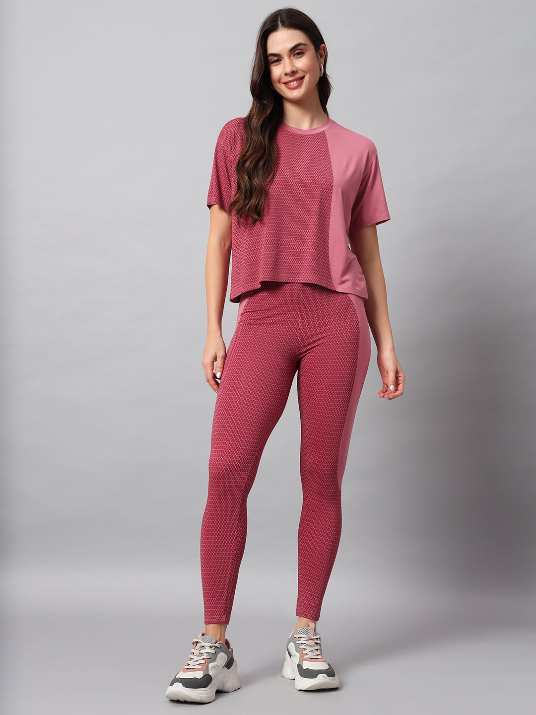 Blush balance leggings set