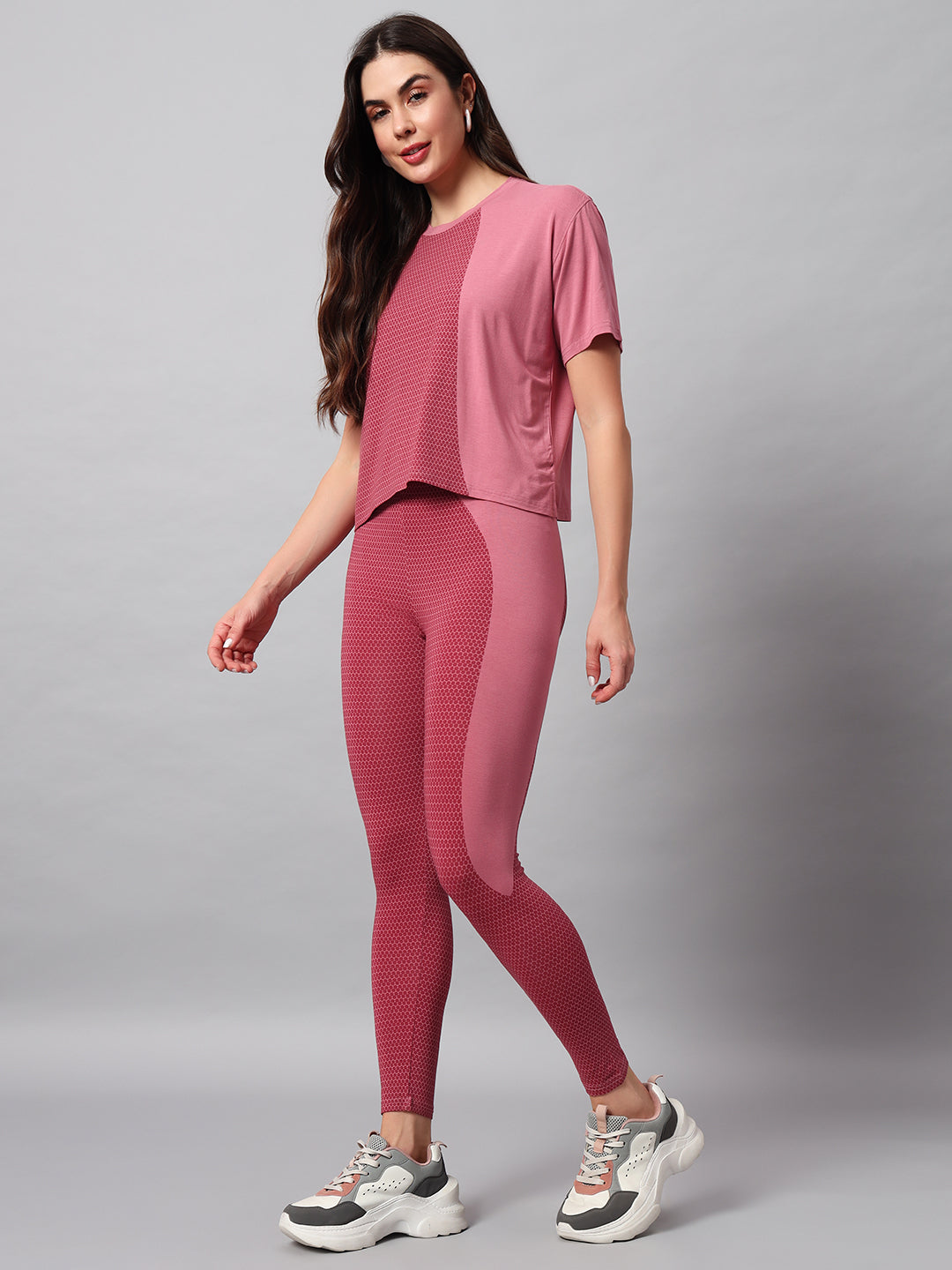 Blush balance leggings set