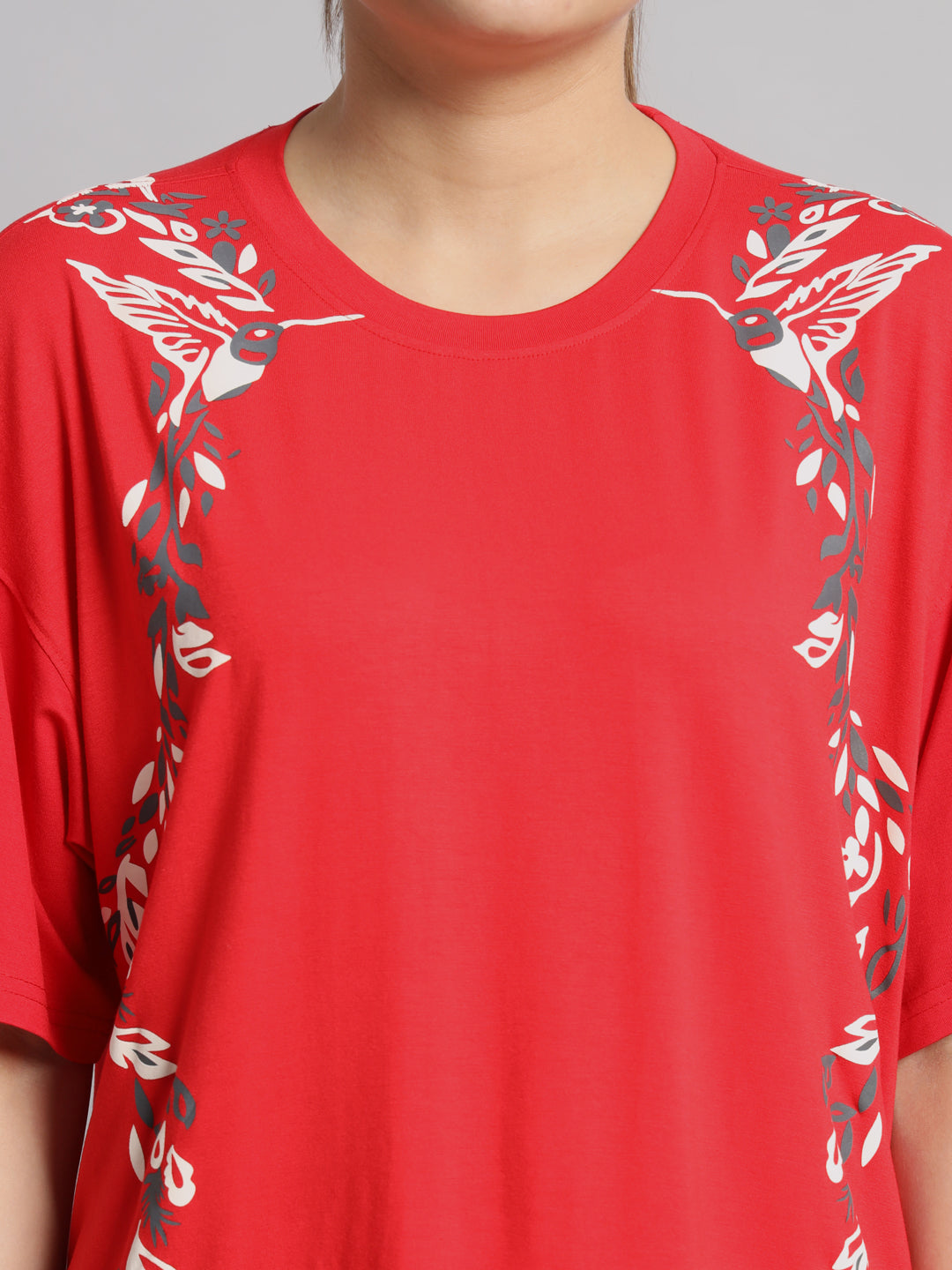 Scarlet bird print athletic set