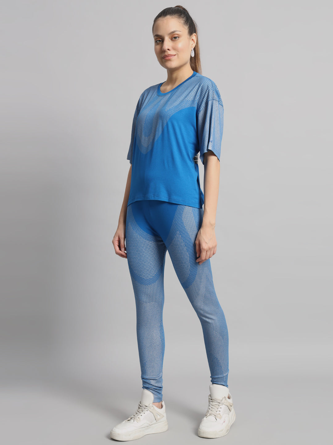 Sapphire blue flash leggings set