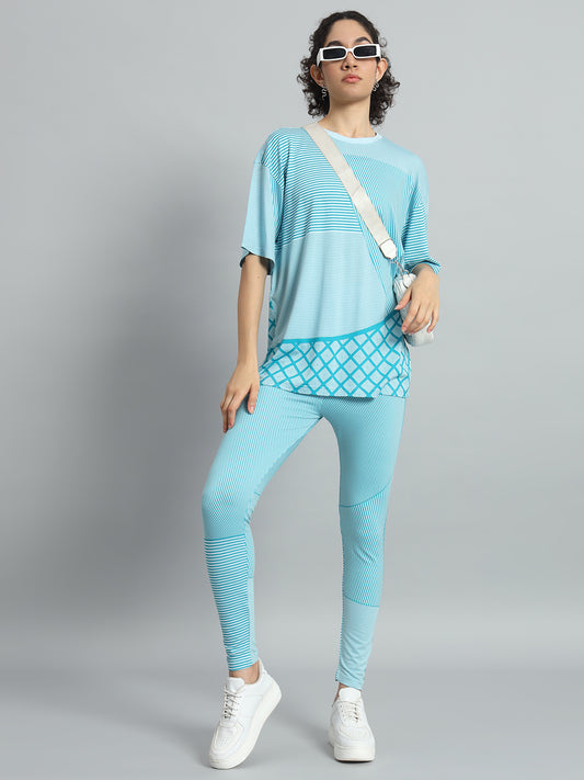 Aqua Aop Leggings Set