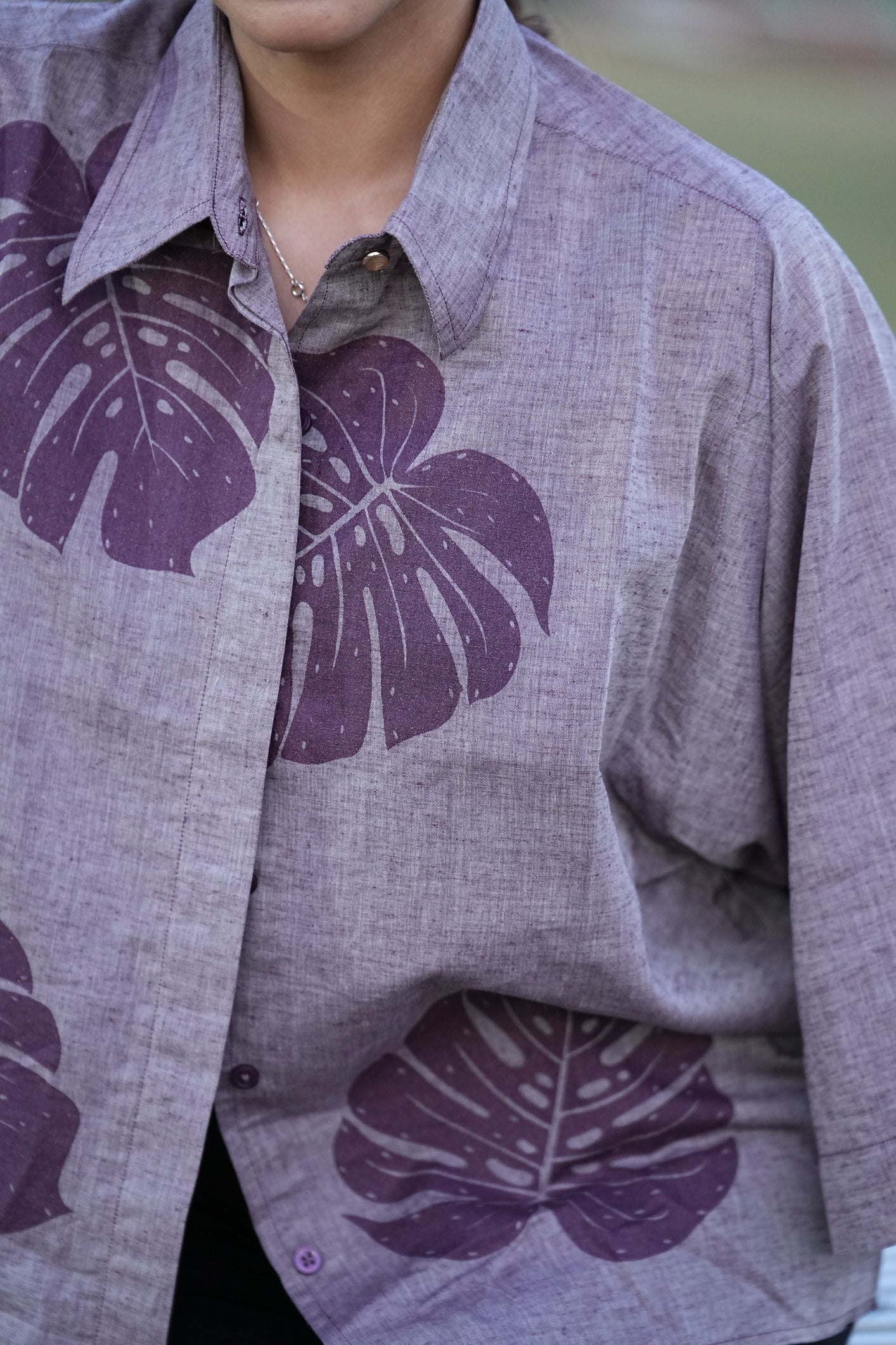 Lilac Armhole Drop Shirt