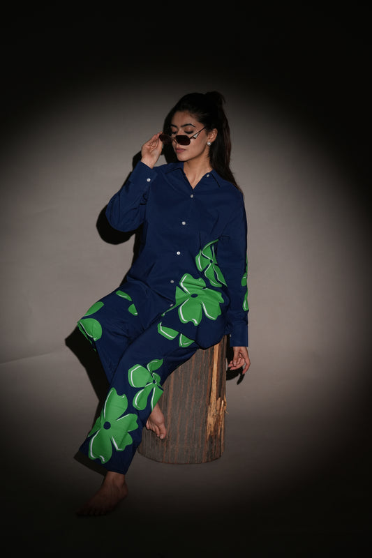 Floral Pop Blue Coord Set